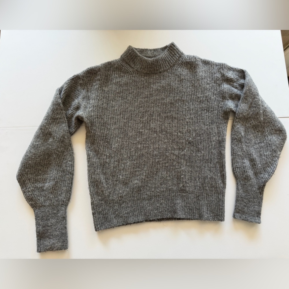 Quince Charcoal Turtleneck Sweater